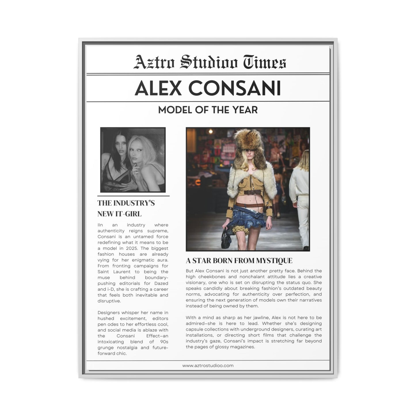 Alex Consani Magazine