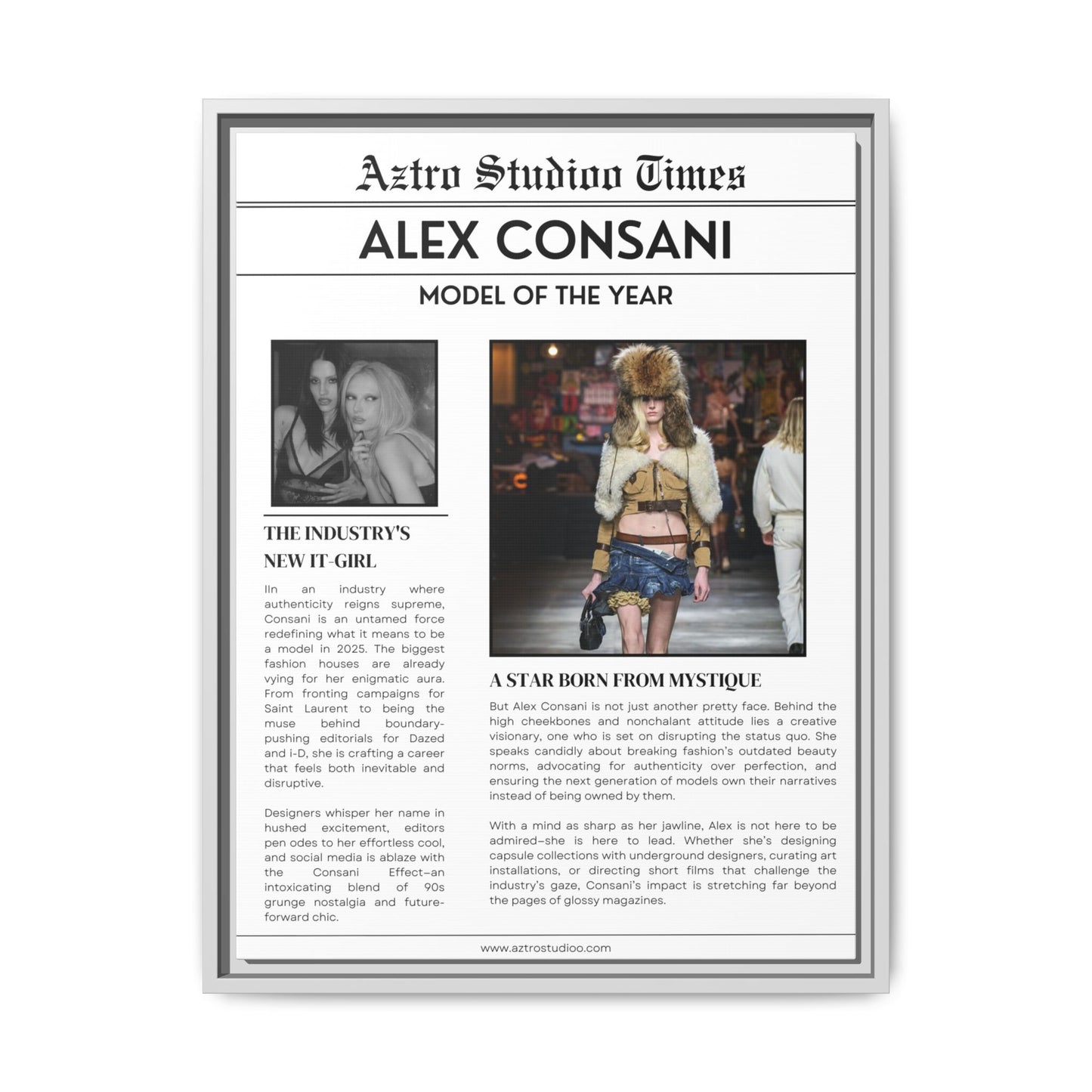 Alex Consani Magazine