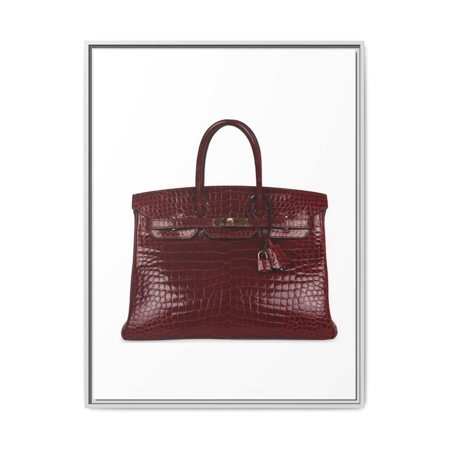 Rouge Shiny Crocodile Birkin