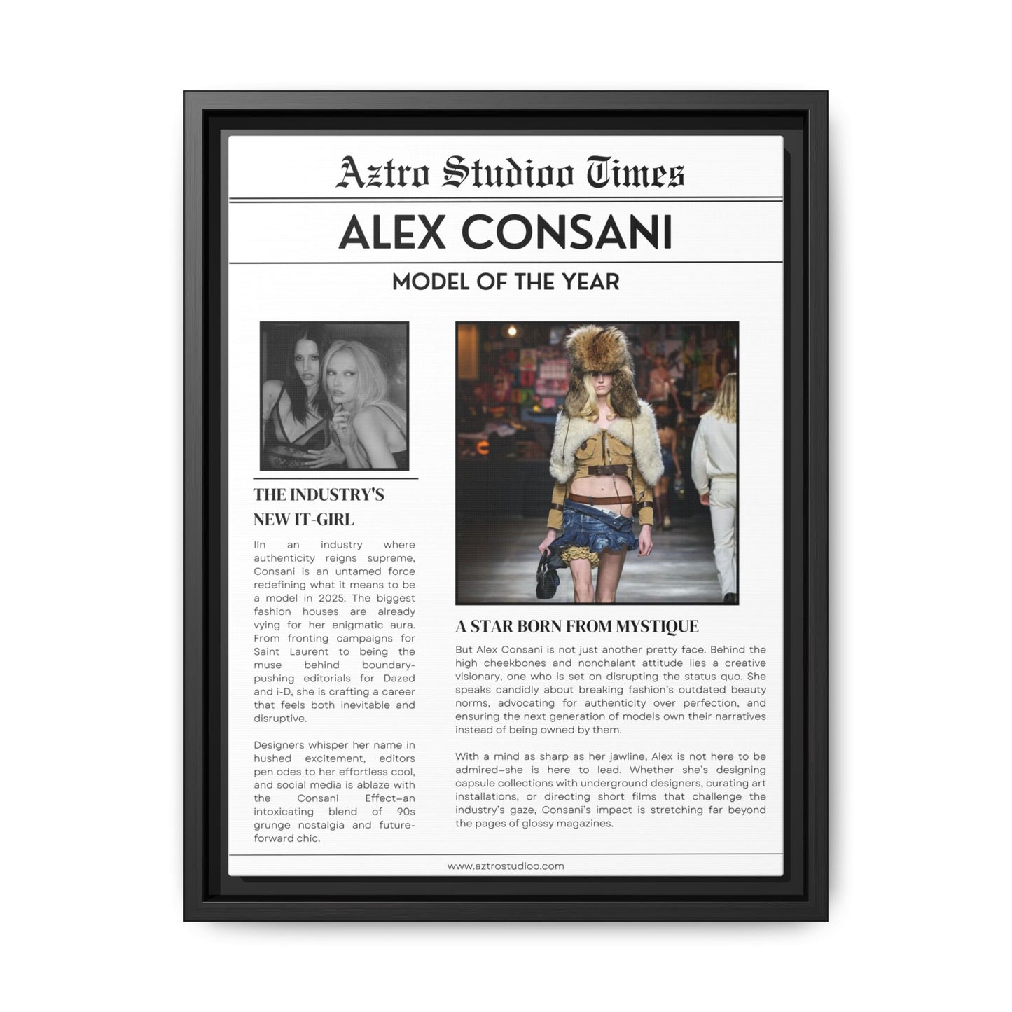 Alex Consani Magazine