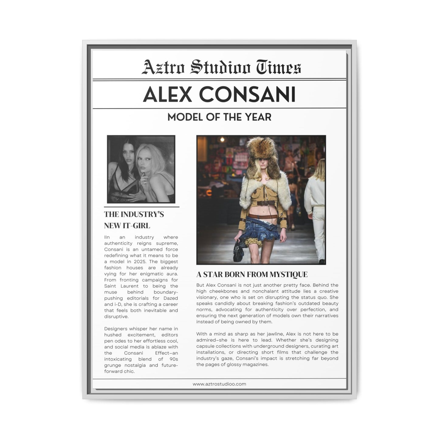 Alex Consani Magazine