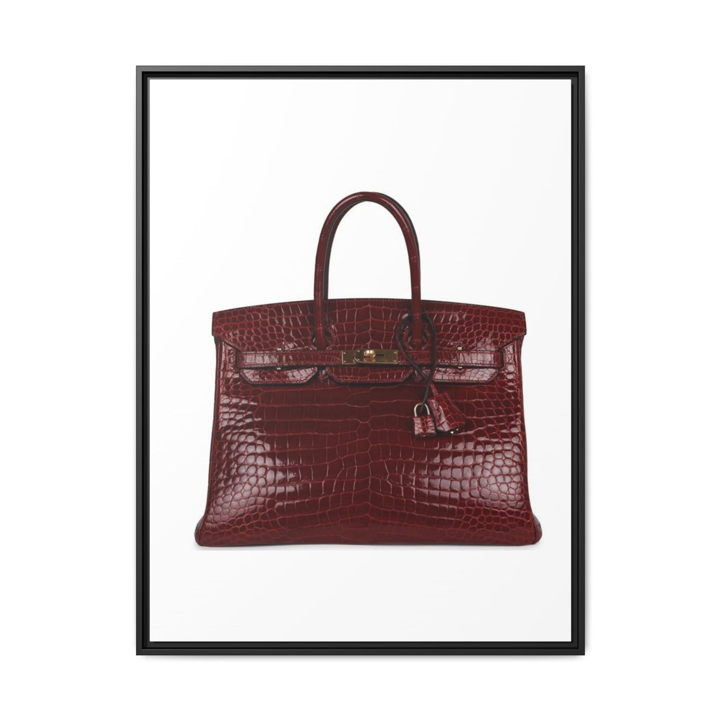 Rouge Shiny Crocodile Birkin