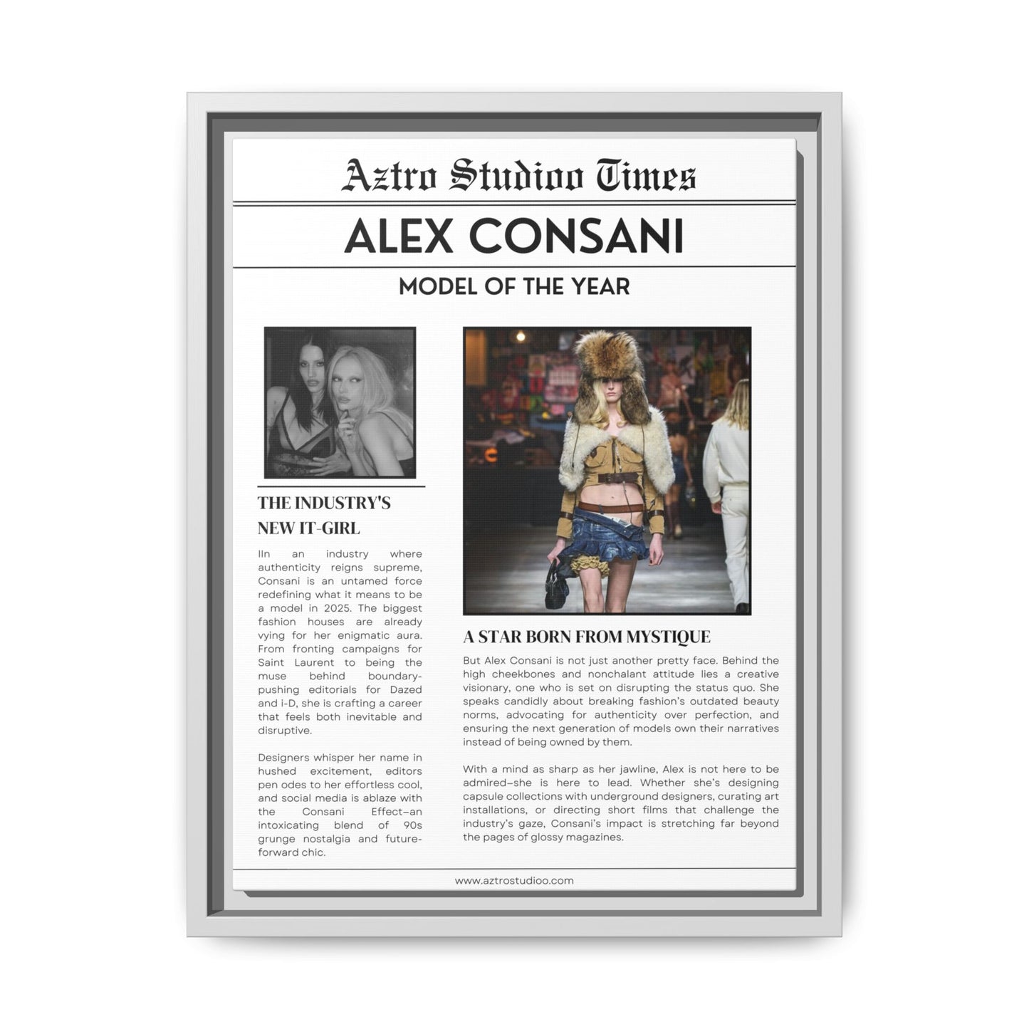 Alex Consani Magazine