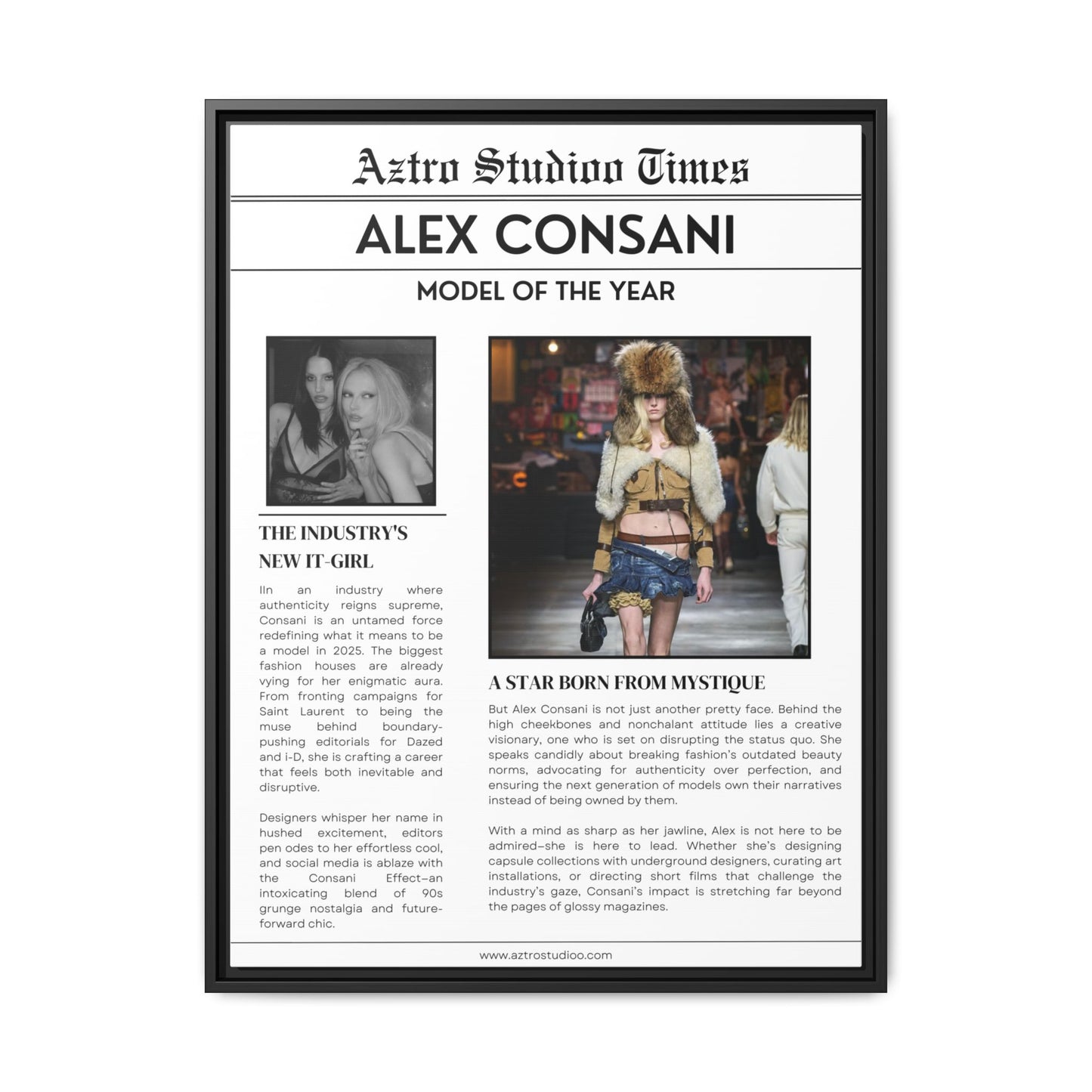 Alex Consani Magazine